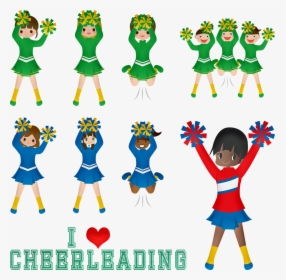 Cheerleading, Cheerleader, Afro American, Girl, Team,, HD Png Download, Transparent PNG