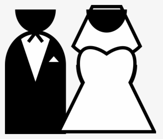 Black And White Marriage Clipart, HD Png Download, Transparent PNG