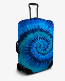 Blue Tie Dye Suitcase Cover   Data-large Image //cdn - Custom Luggage, HD Png Download, Transparent PNG