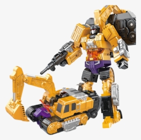 Kid Toy Truck Bulldozer - Deformation Robot, HD Png Download, Transparent PNG