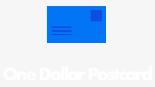 One Dollar Postcard - Electric Blue, HD Png Download, Transparent PNG