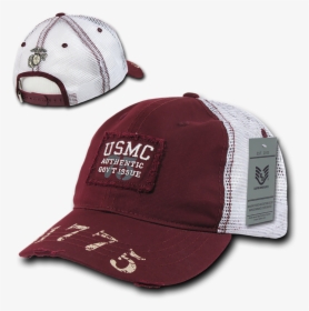 Marines Cap Usmc Vintage Military Patch Mesh Maroon - Rapid Dominance, HD Png Download, Transparent PNG