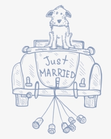 Just-married - Car Just Married Vector, HD Png Download, Transparent PNG