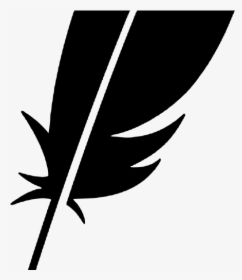 Quill Pen, Write, Silhouette, Author, Ink, Feather, - Graphic Design, HD Png Download, Transparent PNG