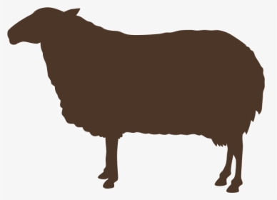 Cow Clipart Digestive System - Sheep Vector Silhouette Png, Transparent Png, Transparent PNG