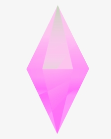 #pink #sims #recolored #diamond #pastel #aesthetic - Triangle, HD Png Download, Transparent PNG