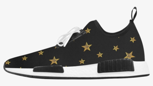 Twinkle Twinkle Little Star Gold Stars On Black Women’s - Floral Running Shoes, HD Png Download, Transparent PNG