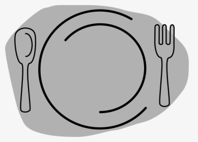 Fork Knife And Plate Clip Art, HD Png Download, Transparent PNG