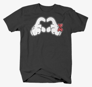 White Mouse Hand Holding Up Love Symbol Polka Dot Red - Mens Funny Breast Cancer Shirts, HD Png Download, Transparent PNG