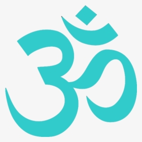 Om Teal Sized - Hindu Religious Symbols Png, Transparent Png, Transparent PNG