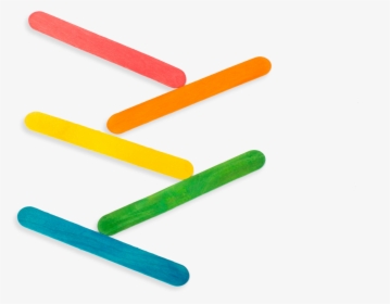 Popsicle Stick Crafts Png - Colored Popsicle Sticks Transparent, Png Download, Transparent PNG