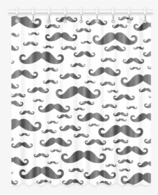 Black Handlebar Mustache / Moustache Pattern Window - Moustache, HD Png Download, Transparent PNG
