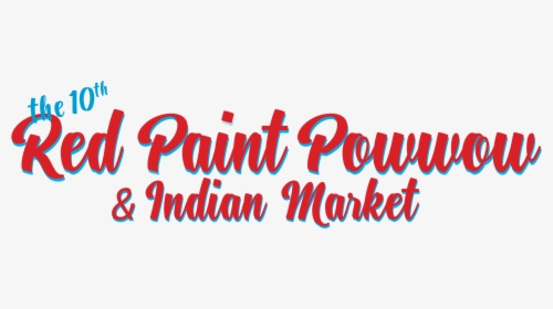 Red Paint Powwow Logo - Calligraphy, HD Png Download, Transparent PNG