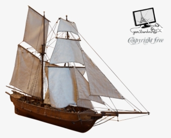 Sailing Ship Sailboat Clip Art - Old Sailboat Png, Transparent Png, Transparent PNG
