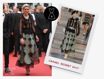 Kristen Stewart In Chanel - Kristan Stuart Long Skirt, HD Png Download, Transparent PNG