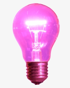 Transparent Edison Bulb Png - Pink Light Bulb Transparent, Png Download, Transparent PNG