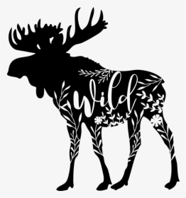 Moose Silhouette, HD Png Download, Transparent PNG