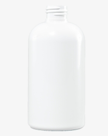 8 Oz White Pet Plastic Boston Round Bottle, 24-410 - Glass Bottle, HD Png Download, Transparent PNG
