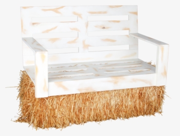 Hay Bale Bench - Bench, HD Png Download, Transparent PNG