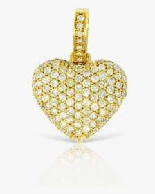 10k Gold Ladies Heart Pendant With - Locket, HD Png Download, Transparent PNG