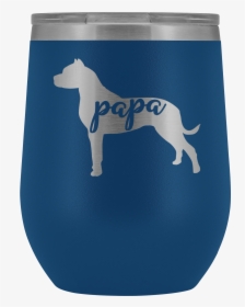 Pit Bull Papa Wine Tumbler With Lid, Pitbull Dog Dad - Dog, HD Png Download, Transparent PNG