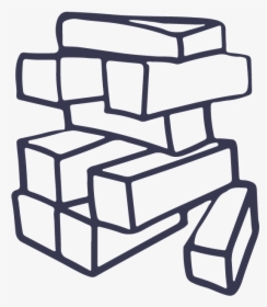 Jenga Piece-08 - Jenga Black And White Vector, HD Png Download, Transparent PNG