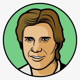 Han Solo Face Cartoon, HD Png Download, Transparent PNG