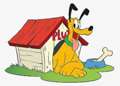 #pluto #dog #doghouse #freetoedit - Pluto In His Dog House, HD Png Download, Transparent PNG