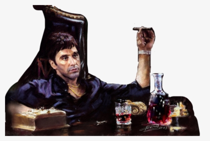 Scarface Sticker , Png Download - Tony Montana Scarface, Transparent Png, Transparent PNG