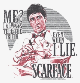 Scarface Truth Men S Crewneck Sweatshirt - Scarface, HD Png Download, Transparent PNG