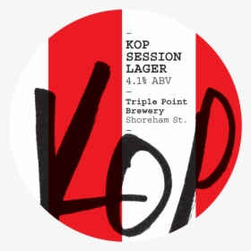 Triple Point Kop Session Lager Round Keg - Graphic Design, HD Png Download, Transparent PNG