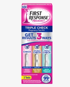 First Response Triple Check Pregnancy Test Kit, HD Png Download, Transparent PNG