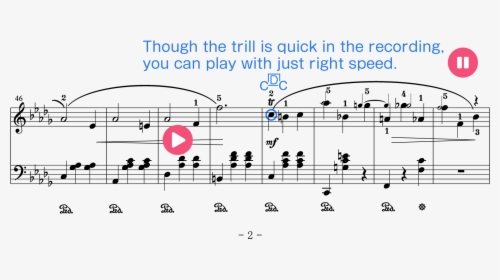 Very Soft Grace Notes In Trio - Pachelbel's Canon Ground Bass, HD Png Download, Transparent PNG