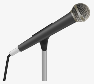 Speaker S Microphone Vector Drawing - Transparent Background Microphone Clipart, HD Png Download, Transparent PNG