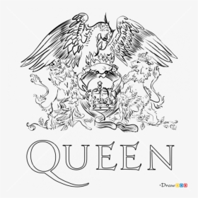 Queen Band Logo Png - Drawing Queen Band Logo, Transparent Png, Transparent PNG