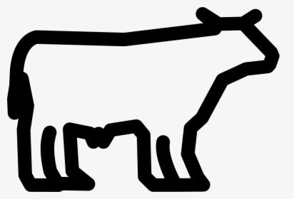 Cow Silhouette - Cattle, HD Png Download, Transparent PNG