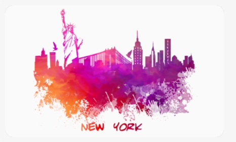 New York City Skyline 7 Doormat 30 X18 - New York, HD Png Download, Transparent PNG