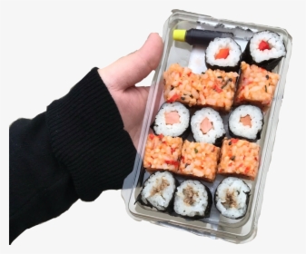 #niche #png #pngs #sushi #lunch #food #fish #hold - California Roll, Transparent Png, Transparent PNG