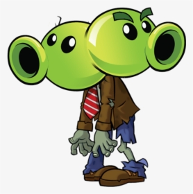 Split Pea Zombie - Plants Vs Zombies Browncoat, HD Png Download, Transparent PNG