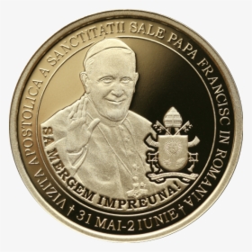 Moneda De 50 De Bani Cu Papa, HD Png Download, Transparent PNG