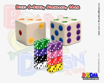 6 Sided Numbered Dice, D6 - Portable Network Graphics, HD Png Download, Transparent PNG
