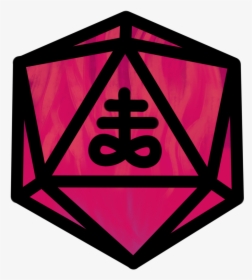 I’ve Made A Satanic D20 And A Rainbow Satanic D20 For - Triangle, HD Png Download, Transparent PNG