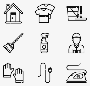 Clean Vector House Cleaning - Cute Food Icon Black And White, HD Png Download, Transparent PNG