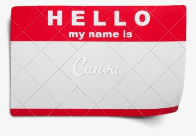 Hello My Name Is Tag Png - Graphic Design, Transparent Png, Transparent PNG