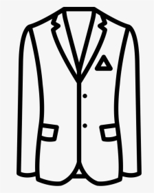 Oxford Wave Blazer - Suit Jacket Clipart Black And White, HD Png Download, Transparent PNG