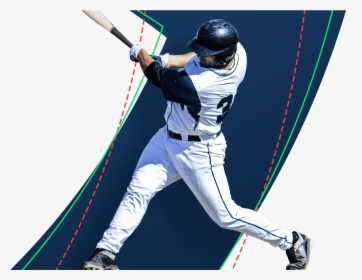 Fantasy Baseball Player Swinging A Bat - Baseball Player, HD Png Download, Transparent PNG