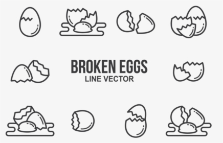 Broken Egg Icons Vector - Brasileirissimos, HD Png Download, Transparent PNG