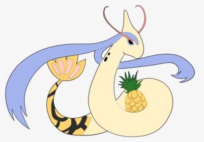 Milotic Pineapple - Cartoon, HD Png Download, Transparent PNG