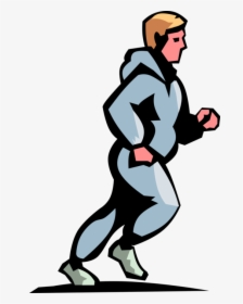 Vector Illustration Of Jogger Jogging At Leisurely - Integer, HD Png Download, Transparent PNG