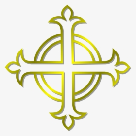 Gold Budded Cross Icons Png - Anglican Clipart, Transparent Png, Transparent PNG